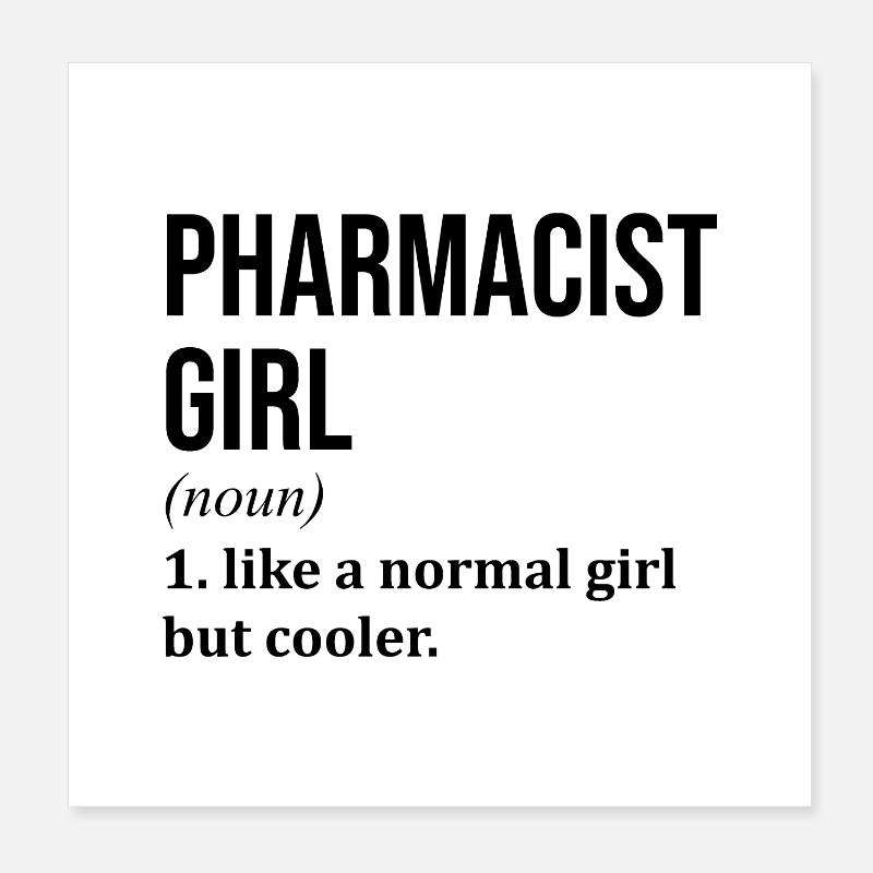 pharmacien Poster 20 x 20 cm