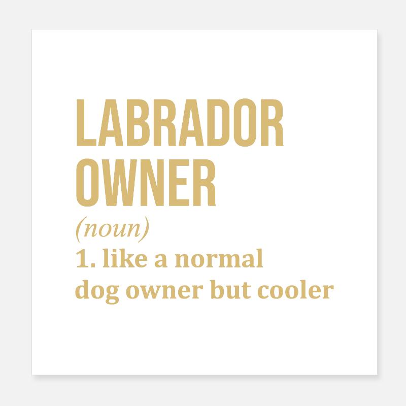 Labrador Poster 20 x 20 cm