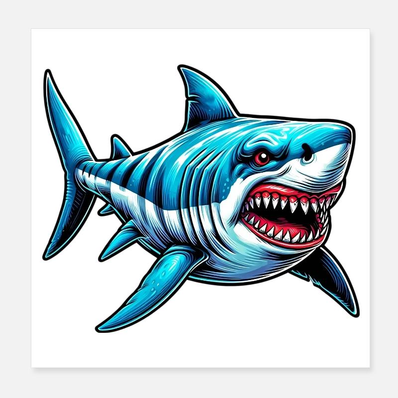 Hai Poster 20x20 cm