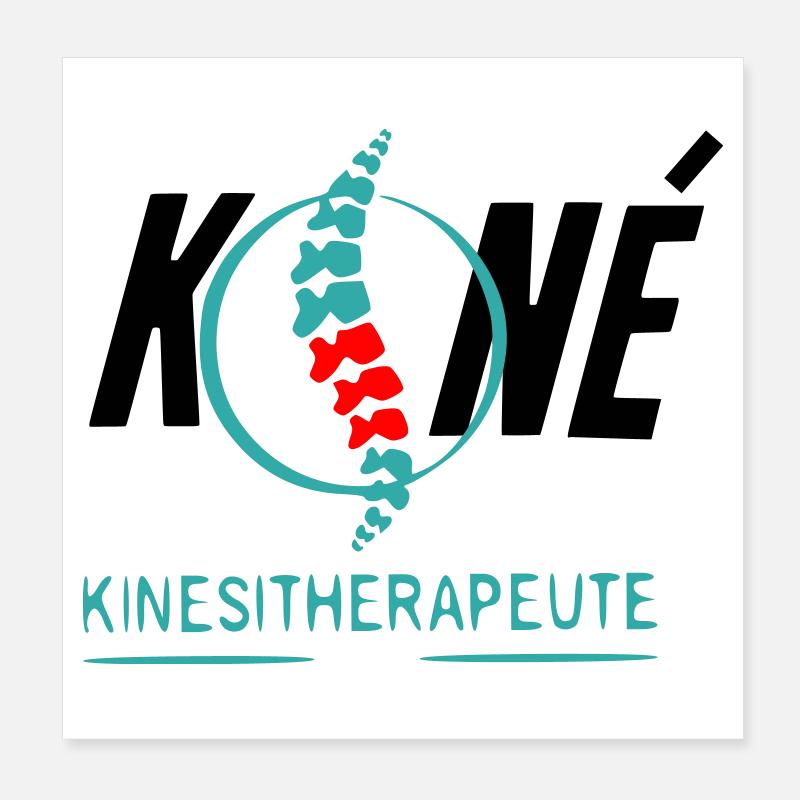 Kinésithérapeute Poster 20 x 20 cm