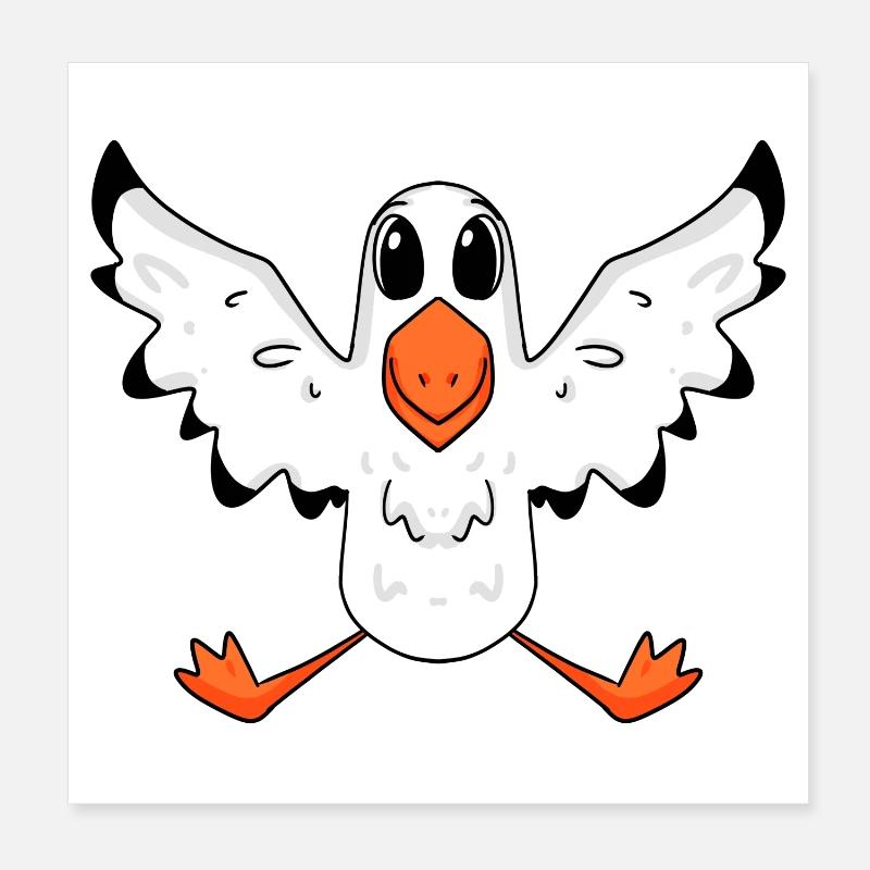 Mouette, Mer Du Nord, Oiseau Poster 20 x 20 cm
