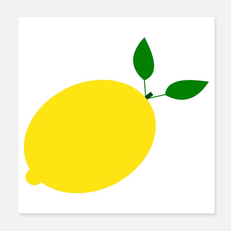 Zitrone Limone Limette Poster 20x20 cm