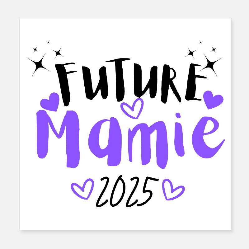 Future Granny 2025 Poster 8" x 8" (20x20 cm)