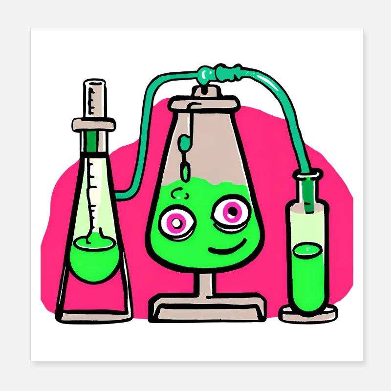 Wissenschaft Studium Poster 20x20 cm