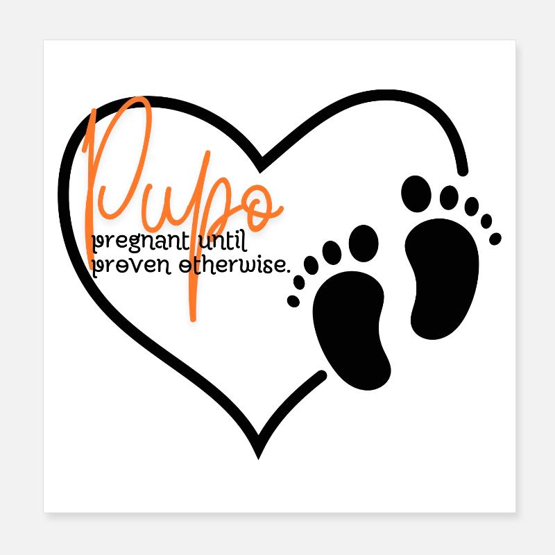 Pupo Poster 20x20 cm