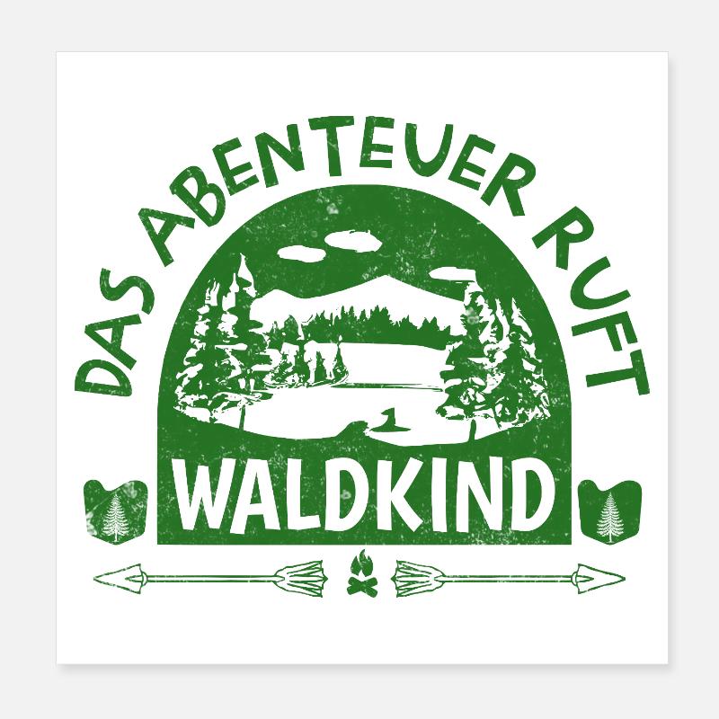 Waldkind - Das Abenteuer ruft Poster 20x20 cm
