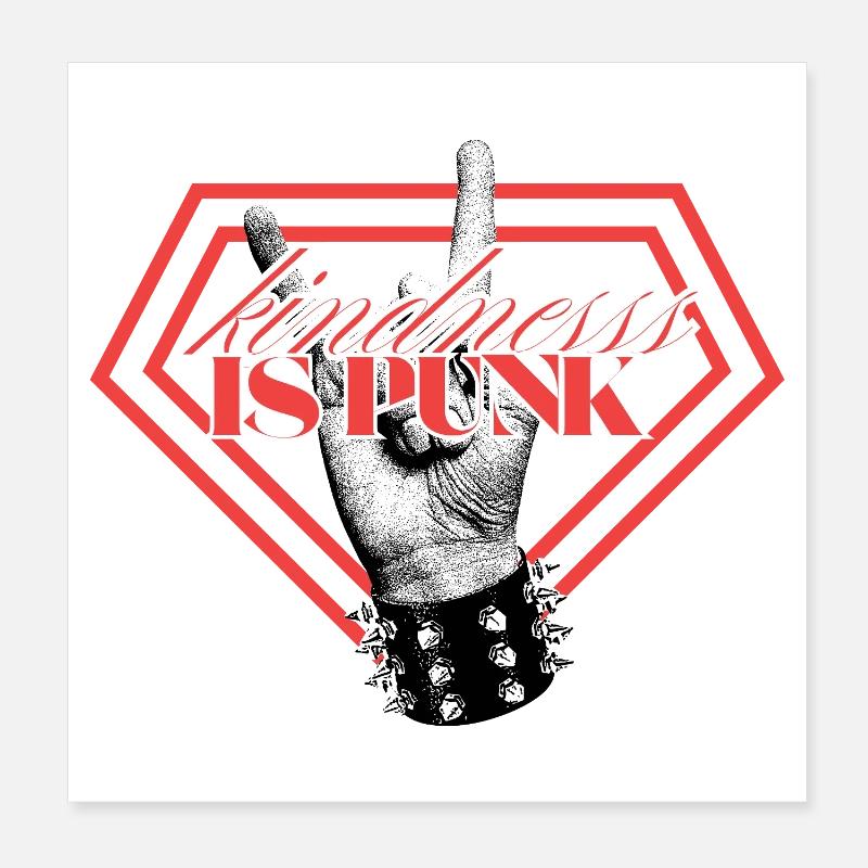 she's too punk Poster 8" x 8" (20x20 cm)