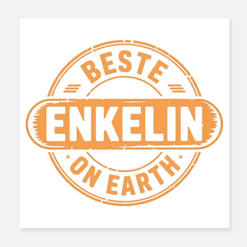 Beste Enkelin Geschenk Poster 20x20 cm