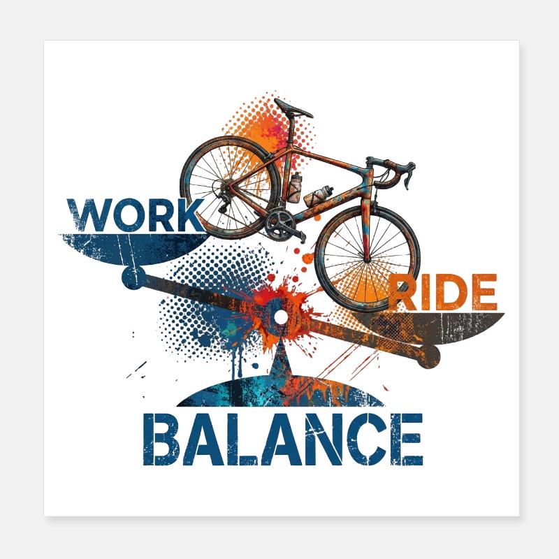 Travail - Attraction - Équilibre Poster 20 x 20 cm