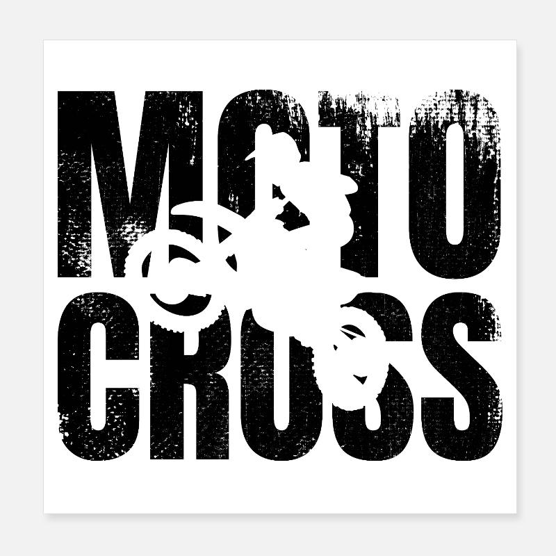 Motocross Poster 20x20 cm