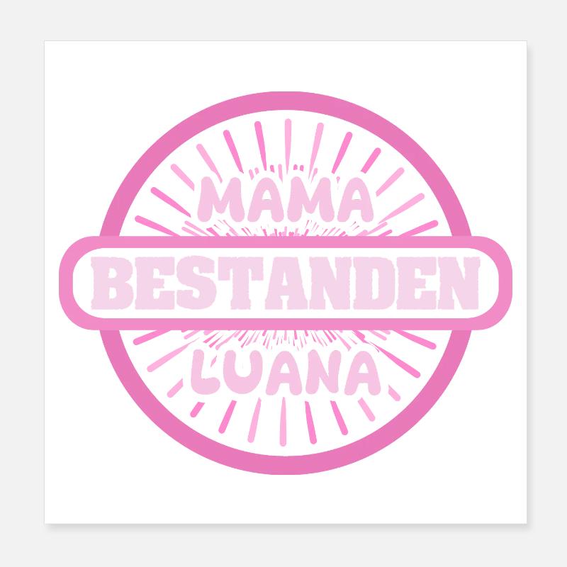 Luana comme prénom Poster 20 x 20 cm