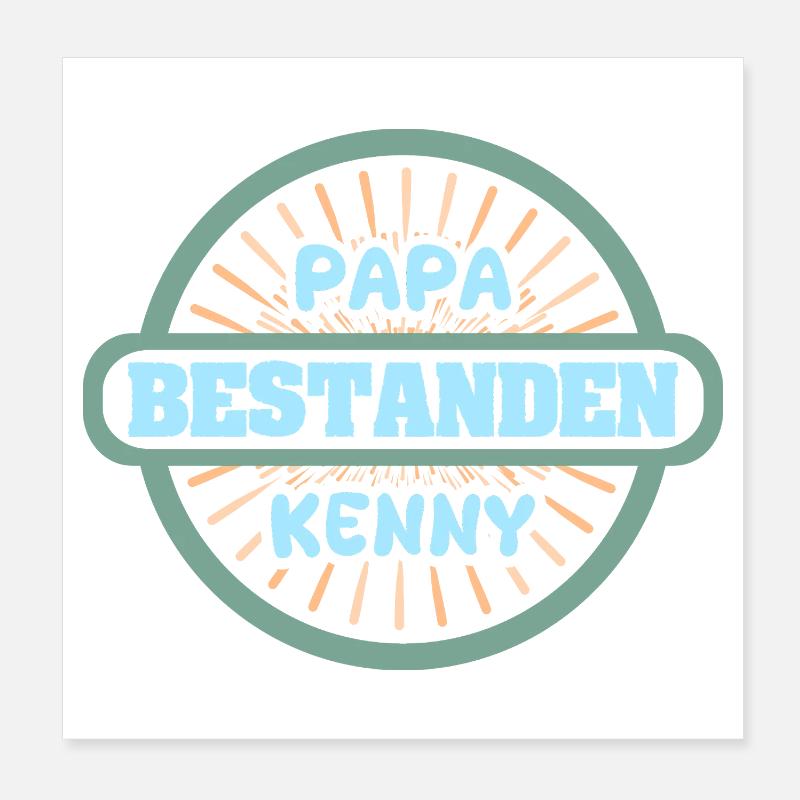 Kenny as a given name Poster 8" x 8" (20x20 cm)