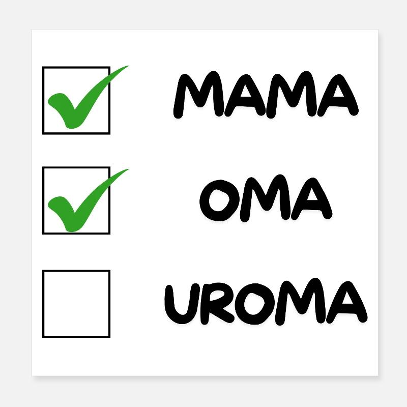 OMA Checklist Poster 8" x 8" (20x20 cm)