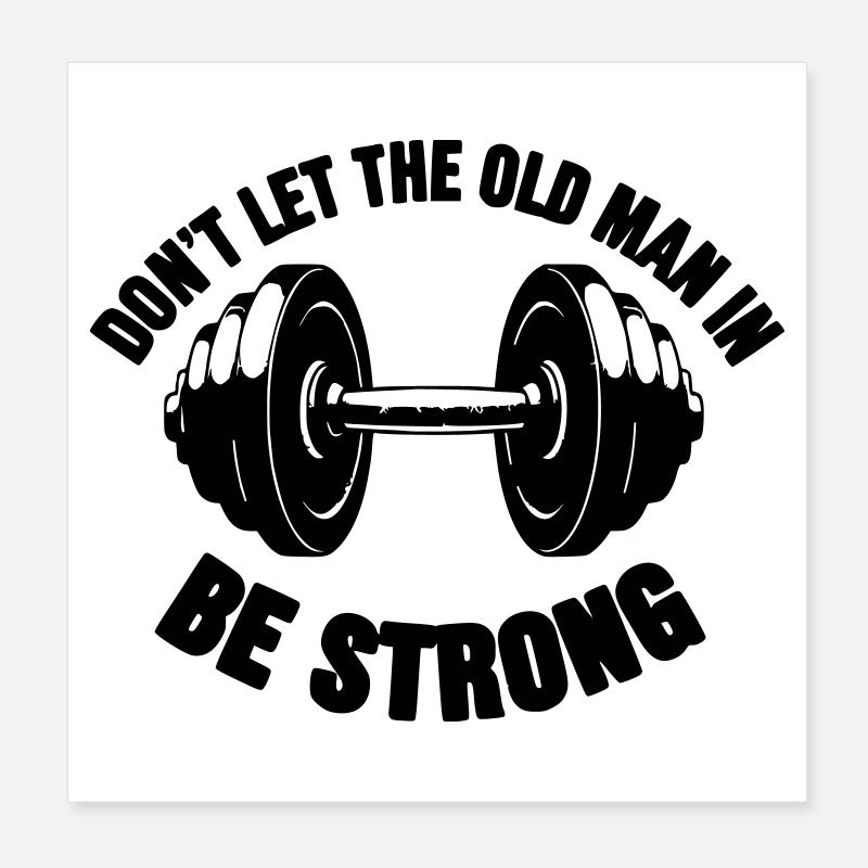 Don't let the old man in Poster 8" x 8" (20x20 cm)