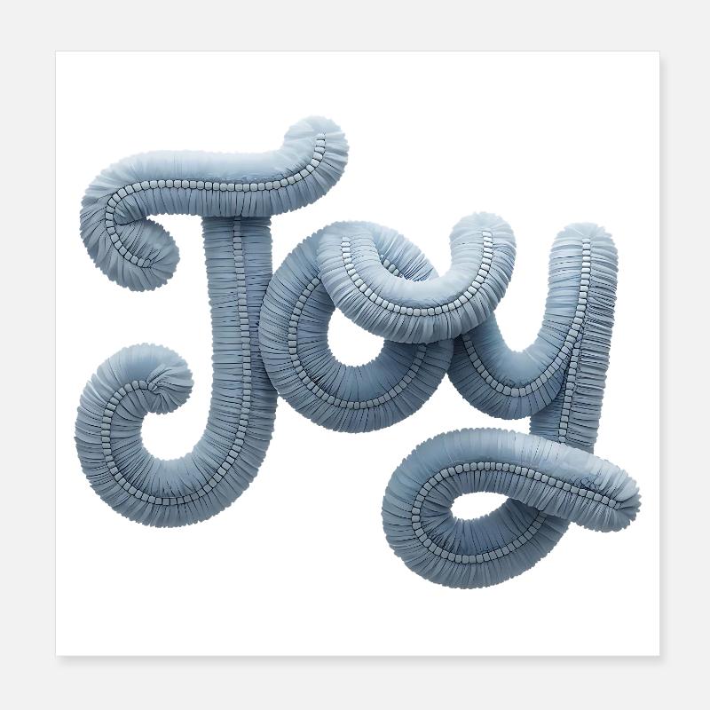 Joy Moderner Patchwork Look Poster 20x20 cm