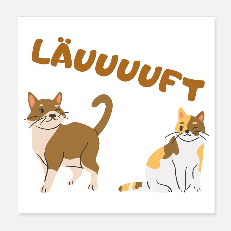 cat Poster 20x20 cm