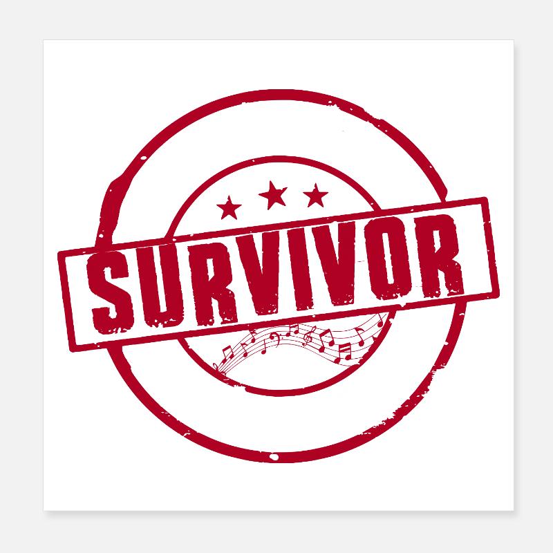 Marching Band Band Camp Survivor Poster 8" x 8" (20x20 cm)
