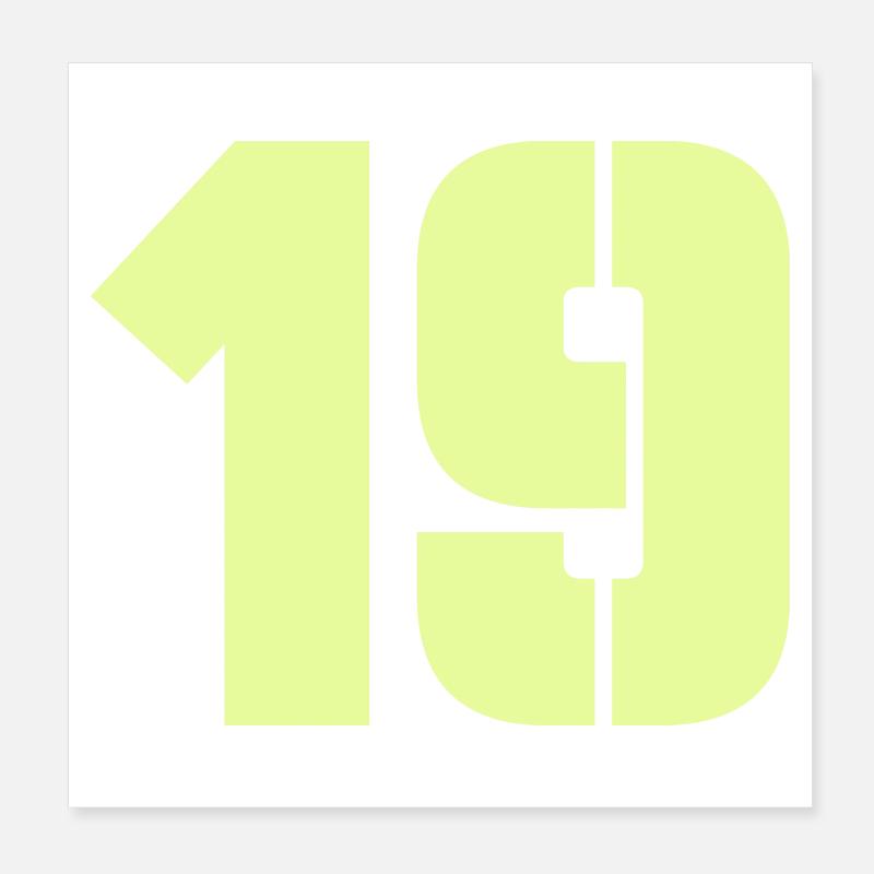 19 Poster 20 x 20 cm