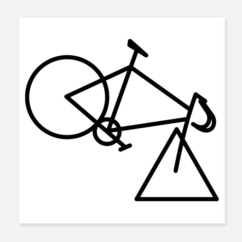 tri-cycle Poster 8" x 8" (20x20 cm)