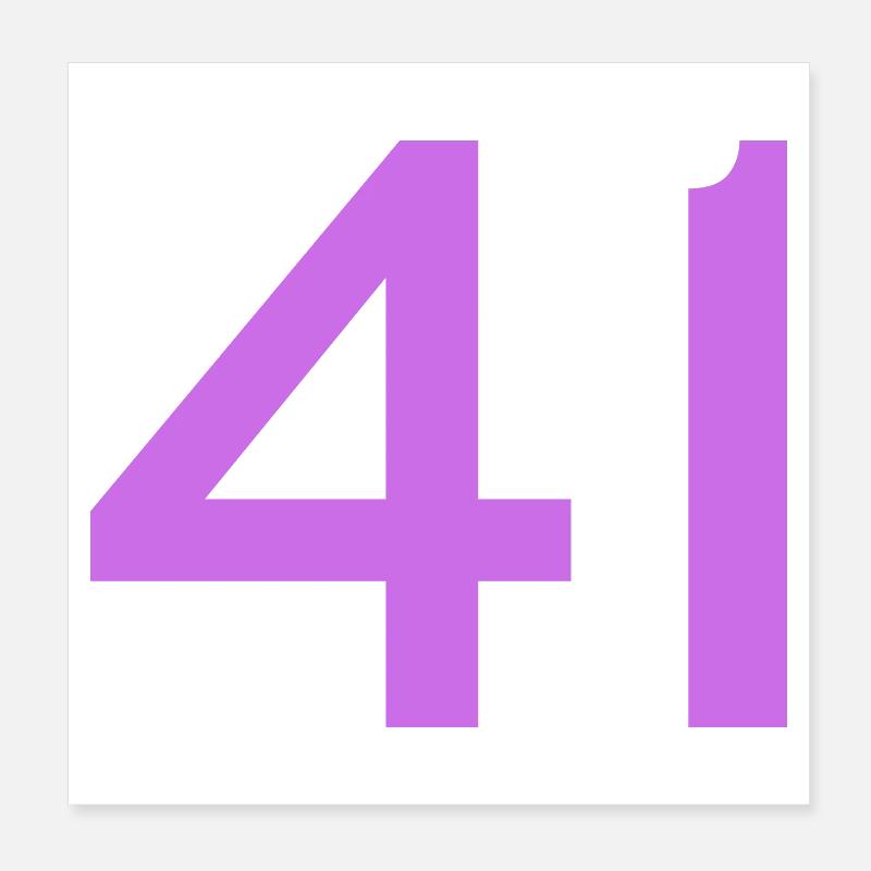 41 Poster 20 x 20 cm