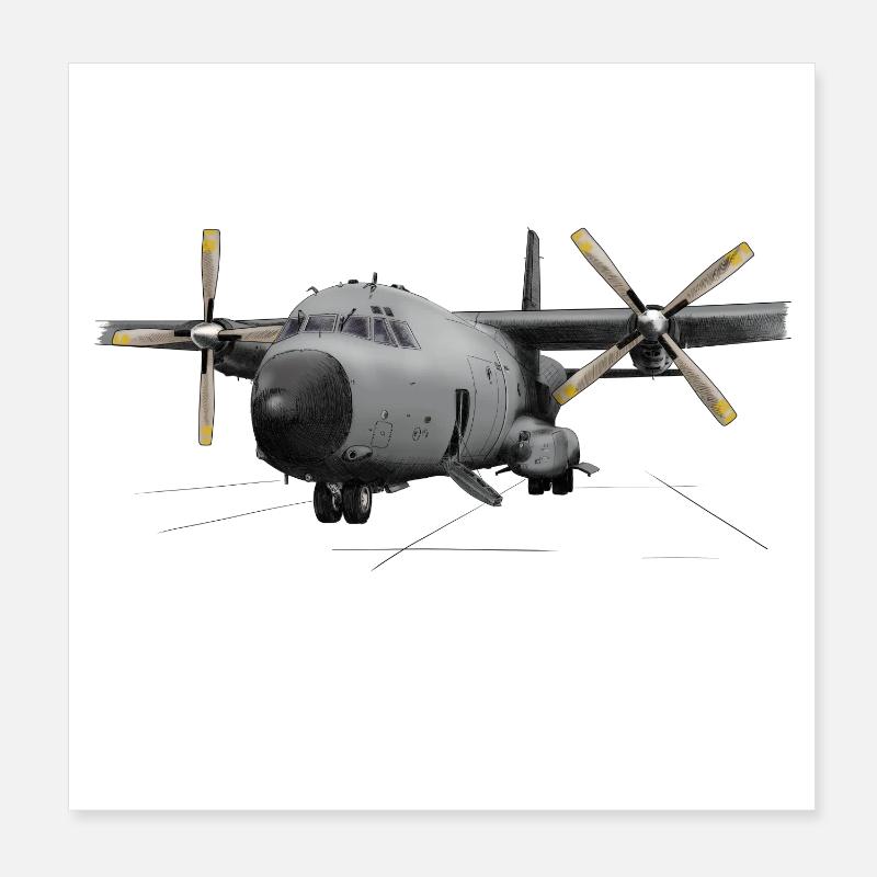 Transall C-160 Poster 20 x 20 cm