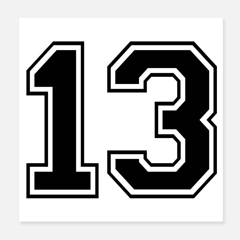 13 Poster 20 x 20 cm