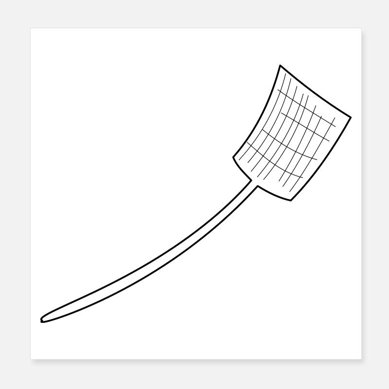 Swatter - Poster 8" x 8" (20x20 cm) - white