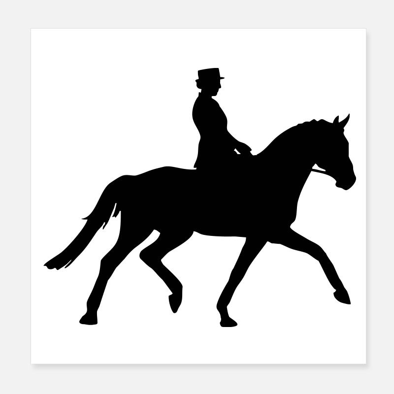 Reiter Poster 20x20 cm