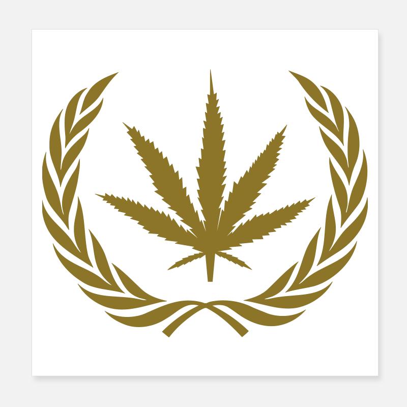 Cannabis Poster 20 x 20 cm