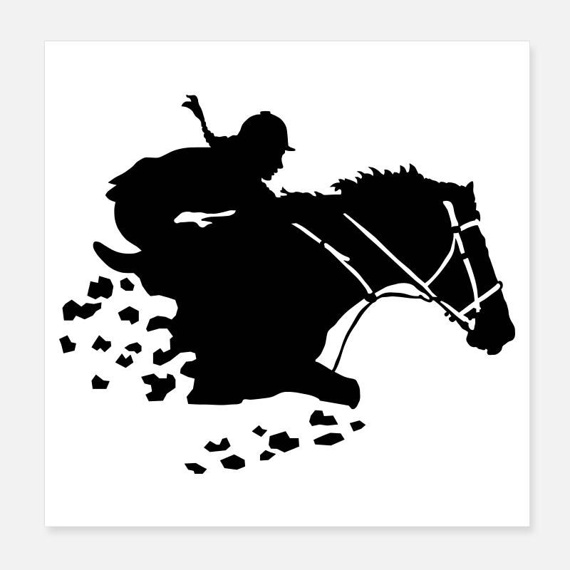 cavalière Poster 20 x 20 cm