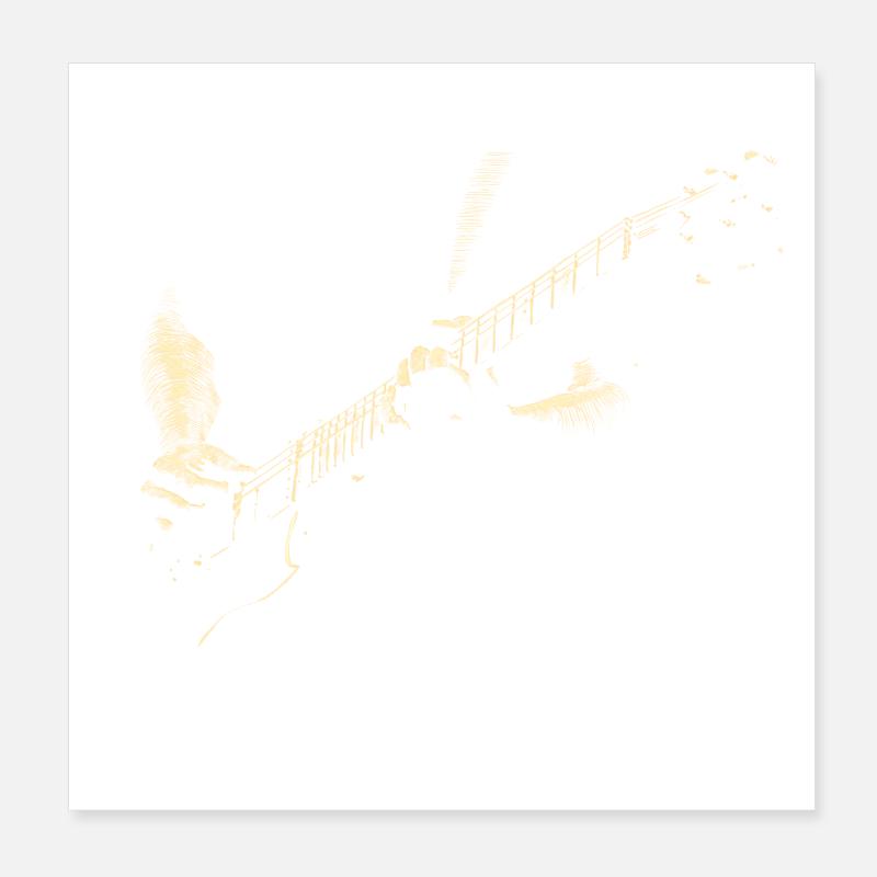 gitarre Poster 20x20 cm