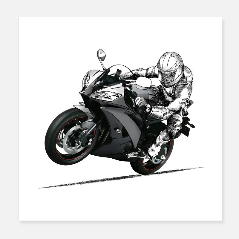 motorcycle Poster 20 x 20 cm