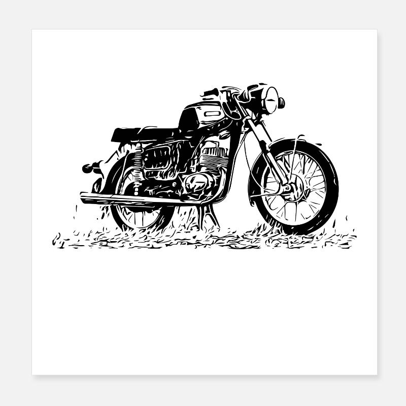 MZ TS 150 Poster 20x20 cm