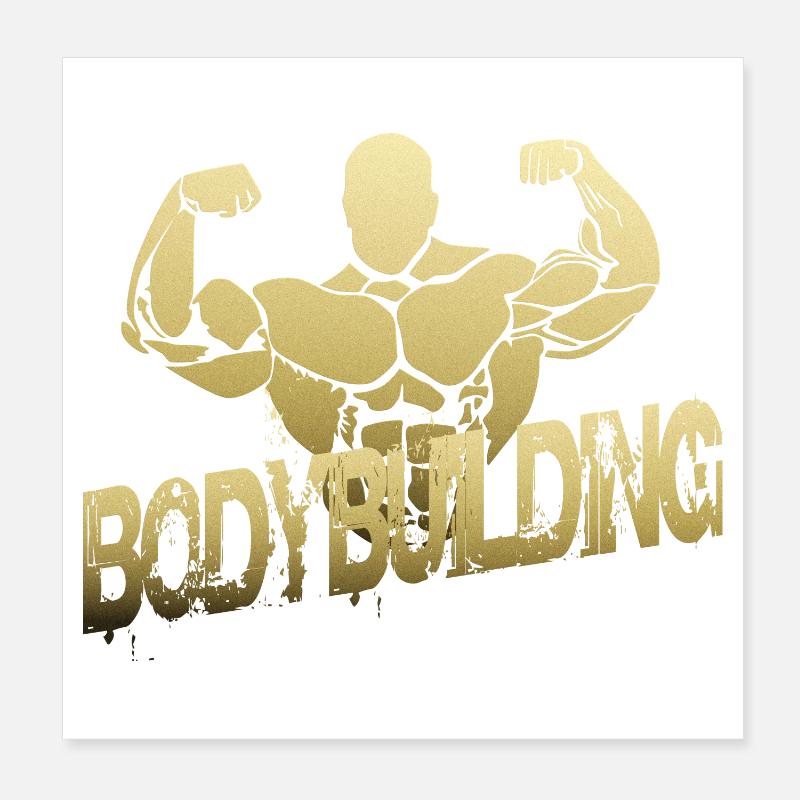 Musculation Poster 20 x 20 cm