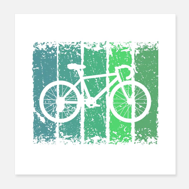Fahrrad Poster 20x20 cm