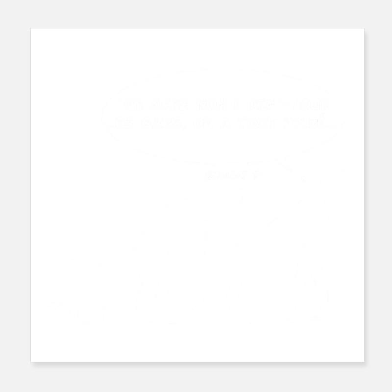évolution inversée - Poster 20 x 20 cm - blanc