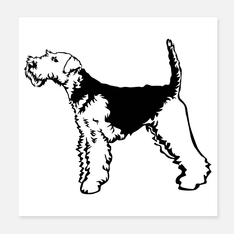 Welsh Terrier Poster 20 x 20 cm