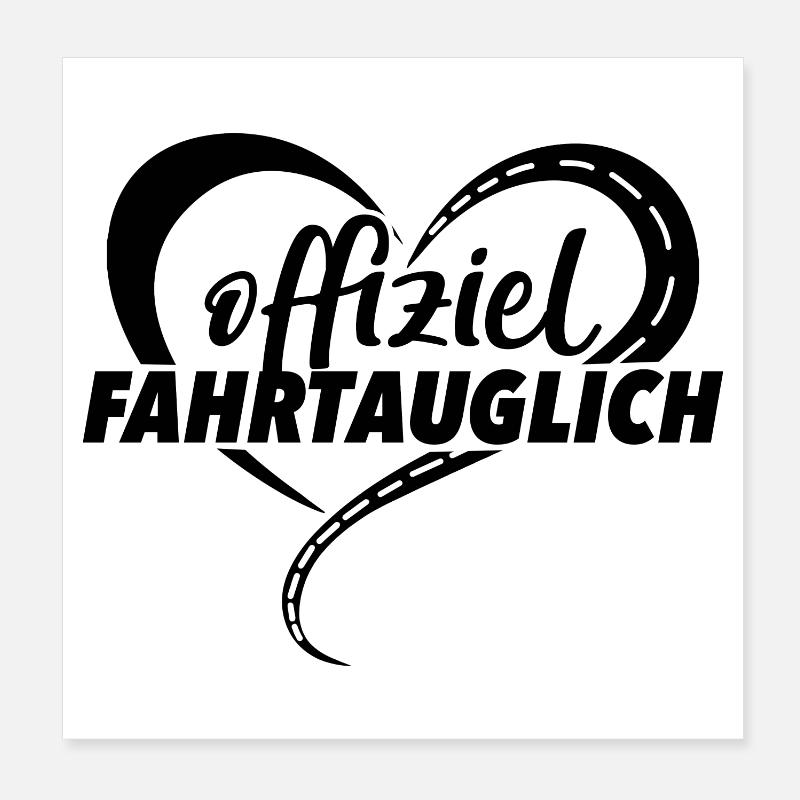 Führerschein Poster 20x20 cm