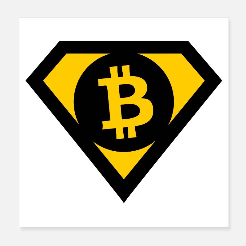 Les héros Bitcoin Poster 20 x 20 cm