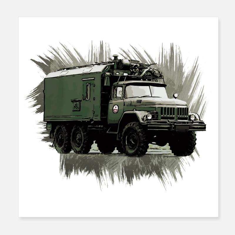 ZIL 131 KO Poster 20 x 20 cm