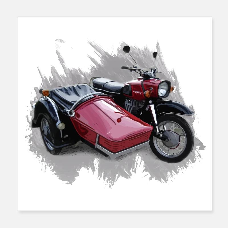 Simson Schwalbe Duo Poster 8" x 8" (20x20 cm)