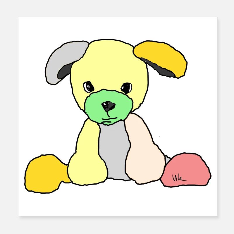 Dog Comic Poster 8" x 8" (20x20 cm)