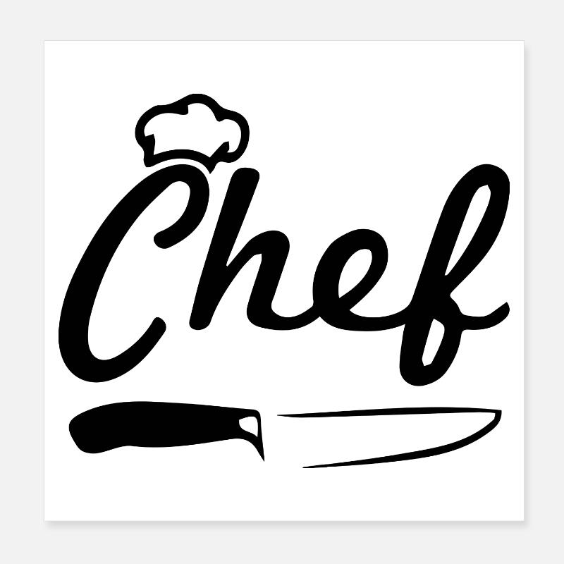 Chef V2 Poster 8" x 8" (20x20 cm)