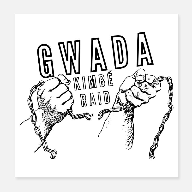gwada Poster 20 x 20 cm