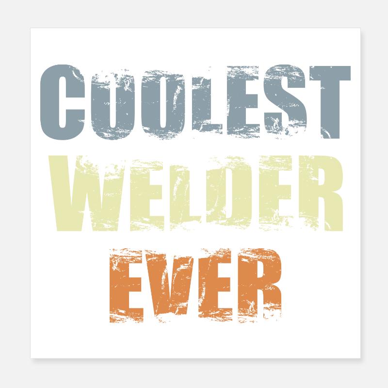 Soudeur cool Poster 20 x 20 cm