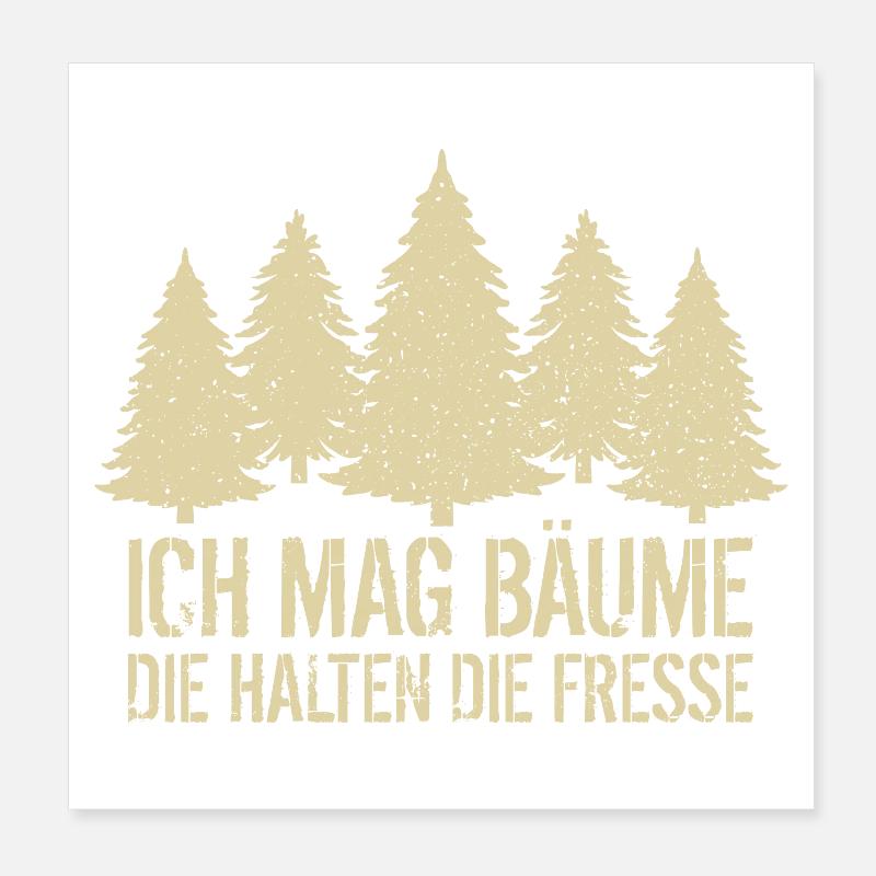 Wandern Poster 20x20 cm