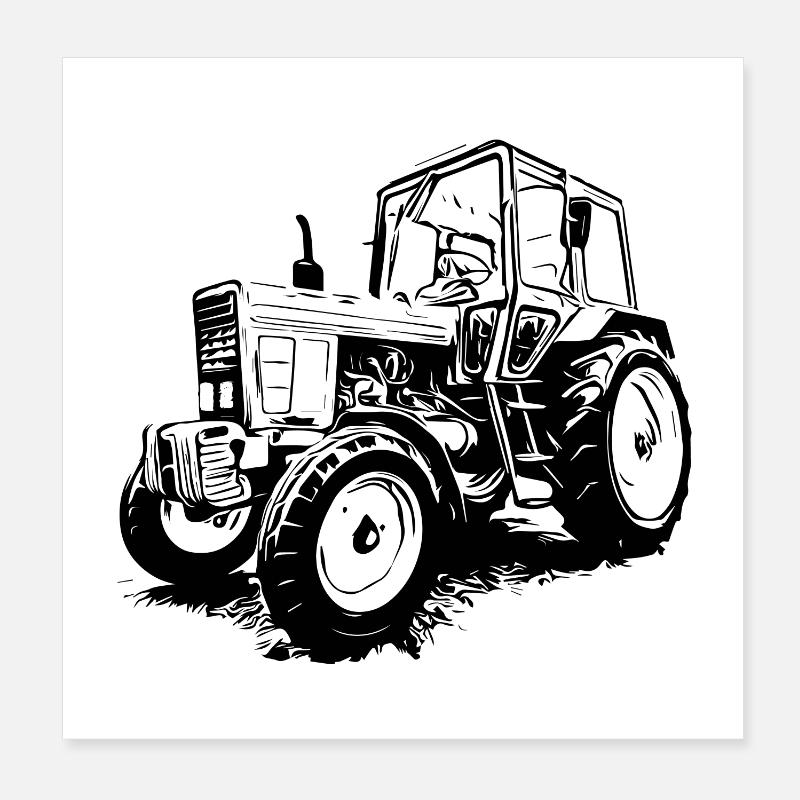 Belarus MTS 550 Poster 20x20 cm