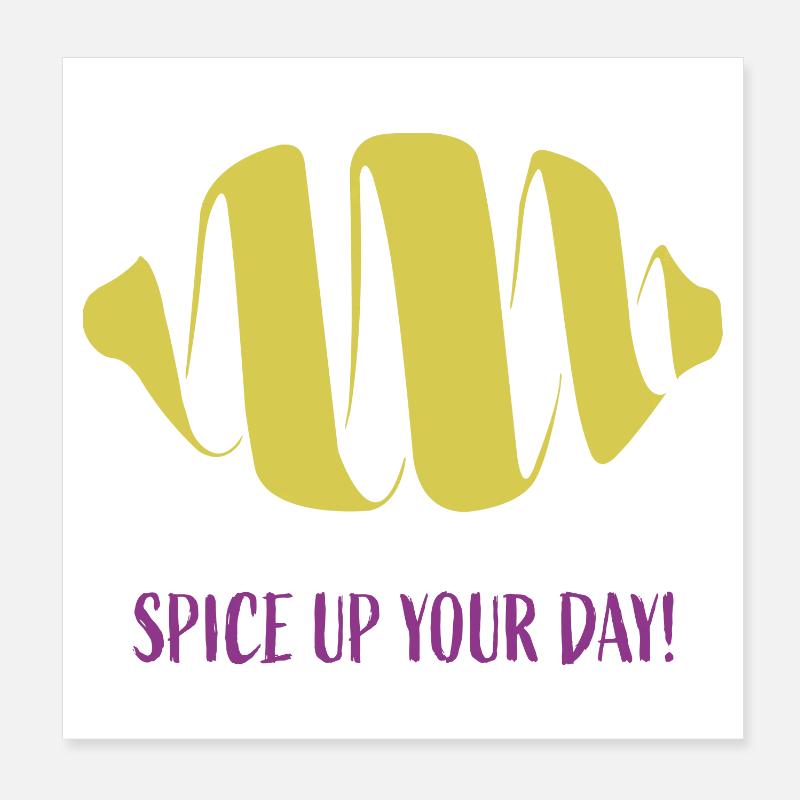 Spice up your day Lemon Lemon Peel Poster 8" x 8" (20x20 cm)
