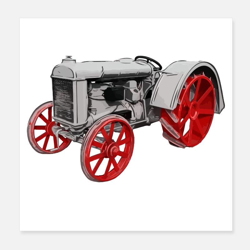Traktor Model F Poster 20x20 cm