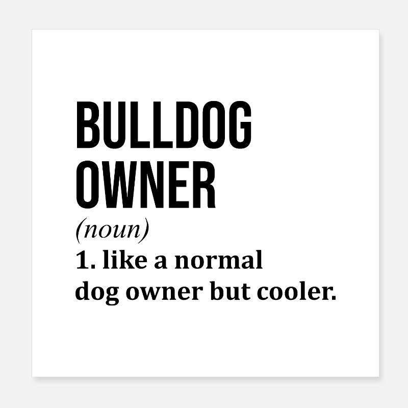 bouledogue Poster 20 x 20 cm